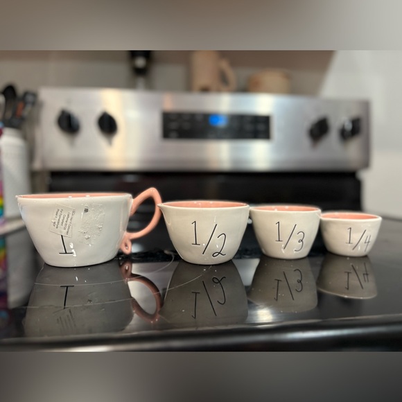 Disney Tinkerbell Rae Dunn Ceramic Measuring Cups - Picture 3 of 4